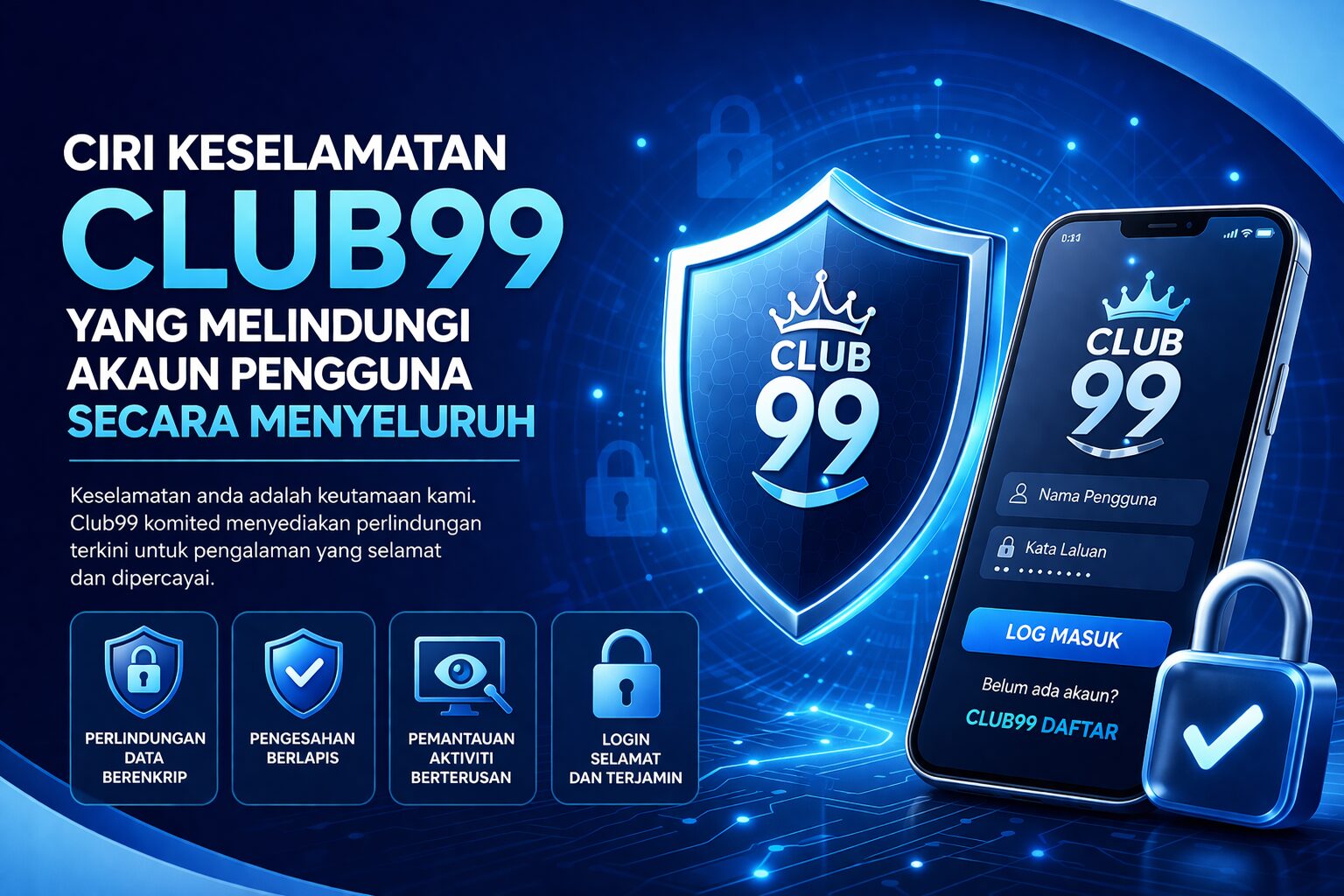 Ciri keselamatan untuk akaun pengguna